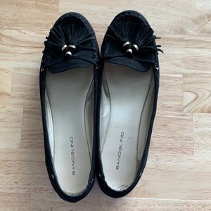 Black Bandolino Suede Tassel Flats - 9.5